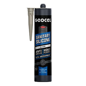 Geocel Sanitary Silicone Sealant Clear 300ml