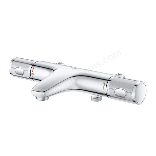Grohe Grohtherm 1000 Performance Thermostatic Bath Shower Mixer - Chrome - Dimensions