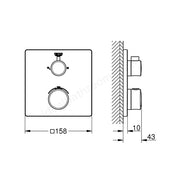 Grohe Grohtherm square 2-way  shower mixer- Aquadimmer - Main Image