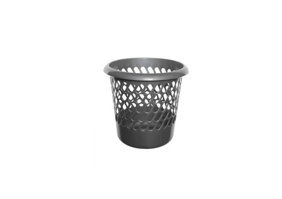 Waste Paper Basket Silver