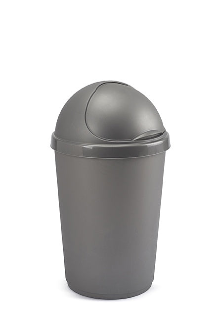 50L Bullet Bin Silver