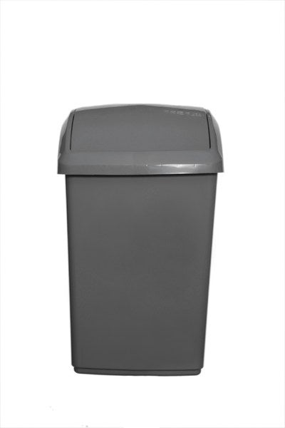 10L Swing Bin Silver