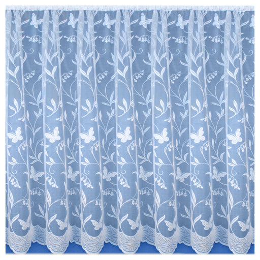 Hawaii Net Curtain White 45" / 114cm - Per Metre