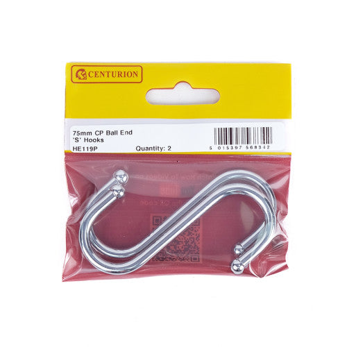80mm Ball End 'S' Hook