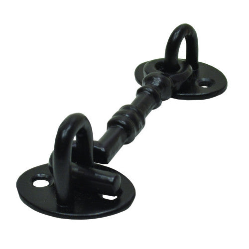 Cast Cabin Hook, Black, 100mm