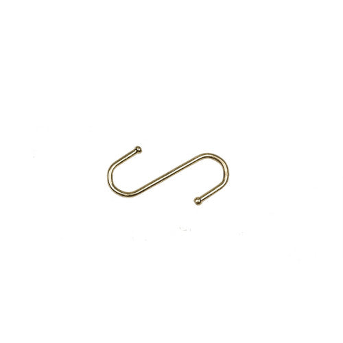 75mm Brassed Ball End 'S' Hook - Pack of 50