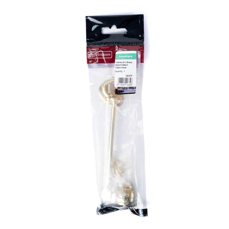 150Mm (6") Pb Silent Pattern Cabin Hook