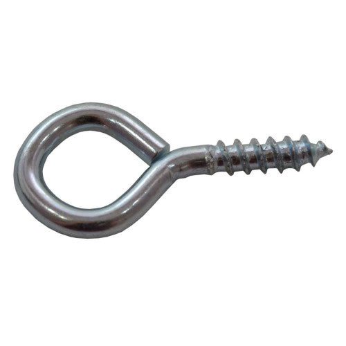 Steel Screw Eyes - Zinc Plated - 30mm x 3mm