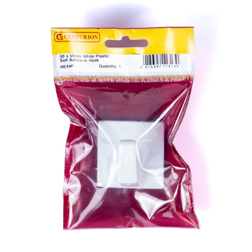 50x50mm Plastic Self Adhesive Hook Square