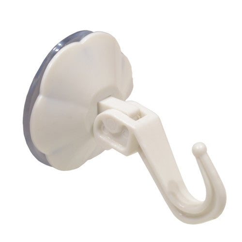50mm White Plastic Lever Suction Hooks  (20)