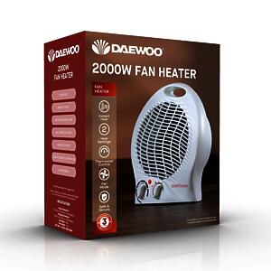 Daewoo 2000W Upright Fan Heater
