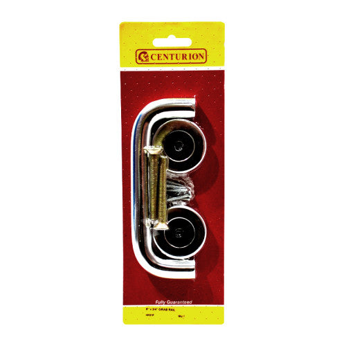 Round Bar Pull Handles, Polished Anodised Aluminium, 150mm x 19mm