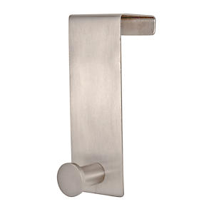 Over the Door Hanger Single Hook Satin Nickel