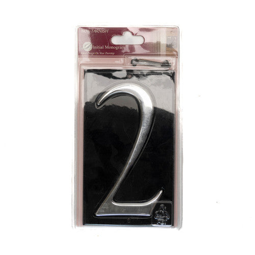 Gloss Black Numbered Plaque 2