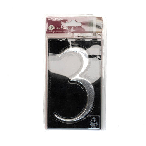 Gloss Black Numbered Plaque 3