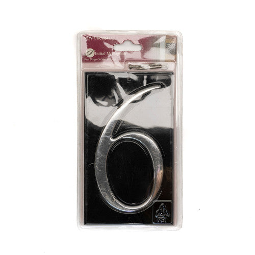 Gloss Black Numbered Plaque 6