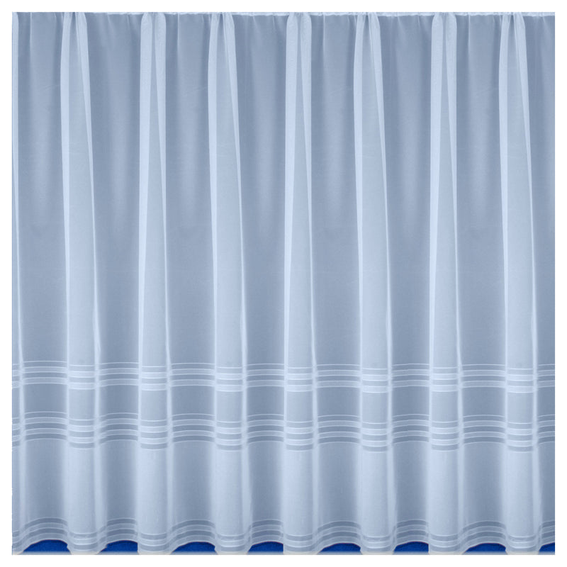 Hudson Net Curtain White 72" / 183cm - Per Metre