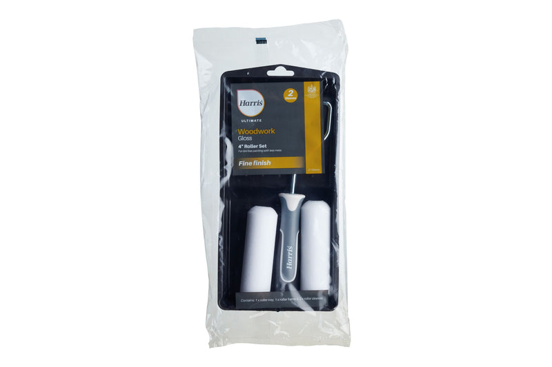 Harris Ultimate Woodwork Gloss Roller Set 4in — Trade Pack of 10