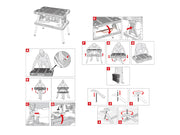 Folding Work Table V2 Black