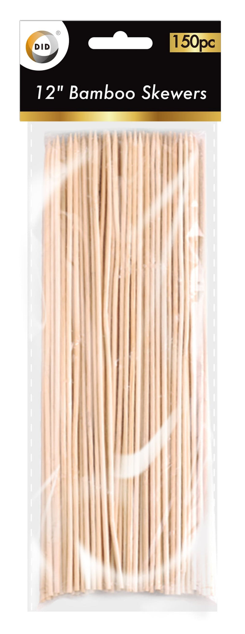 12" Bamboo Skewers 150Pc