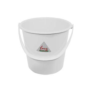 Lucy 2 Gallon Bucket with Handle White