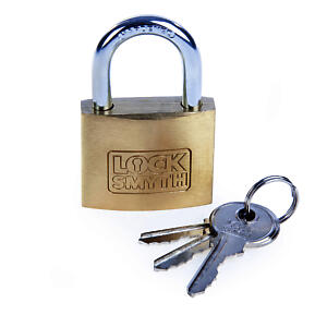 Locksmyth Brass Padlock 40mm