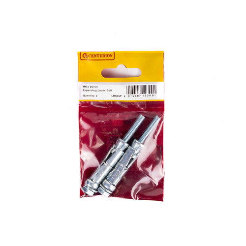M6 x 25mm Expanding Loose Bolt (Pack of 2)