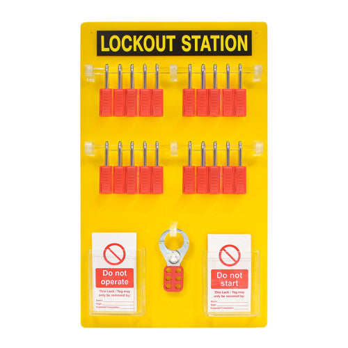 20 Padlock Lockout Station