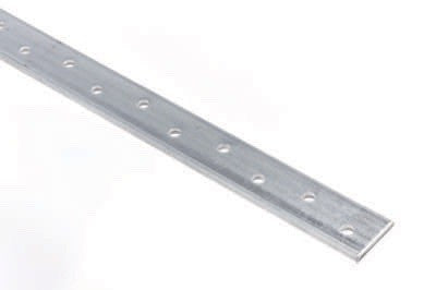 GALV 30X2.5 MULTI HOLE STRAPS 300MM LONG STRAIGHT.