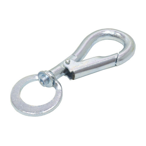 Steel Swivel Spring Hook, Zinc Plated, 7mm x 70mm