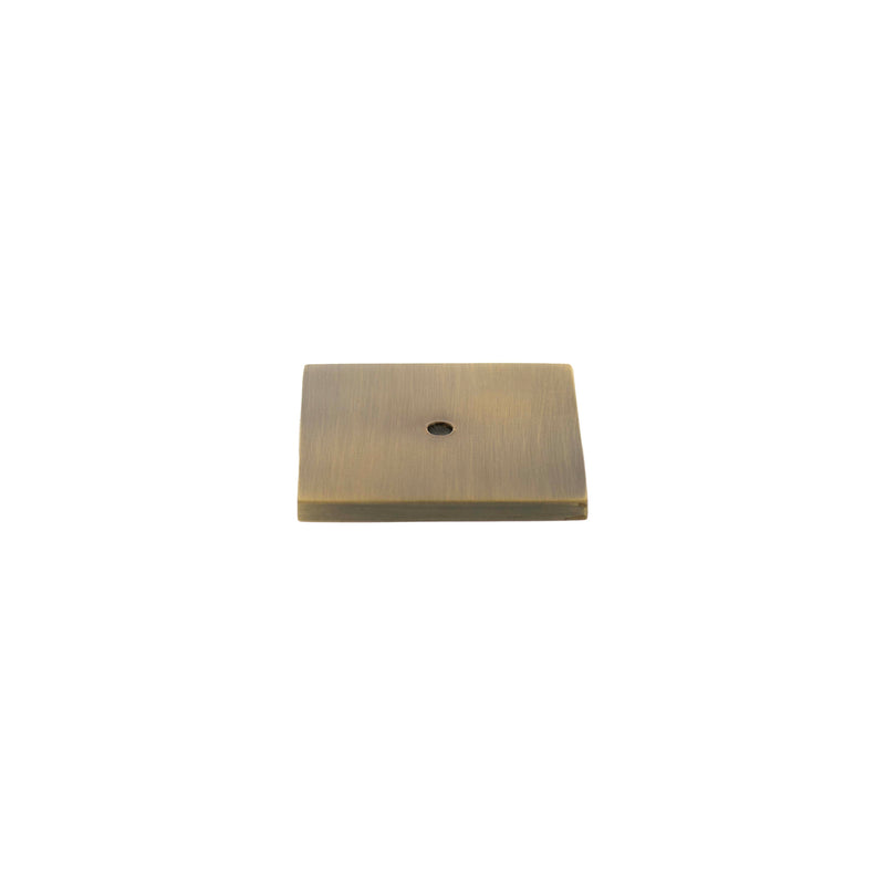 Millhouse Brass Square Cabinet Handle Backplate