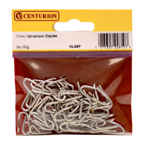 15mm Galv  Staples