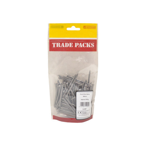 Oval Wire Nails - Steel - 65mm - (500g Pack)