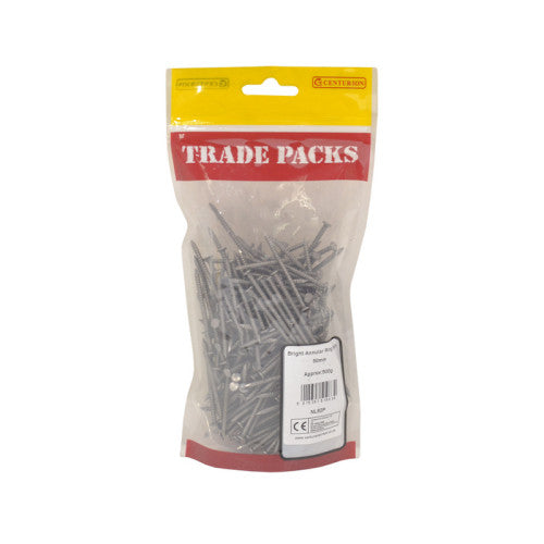 Bright Annular Ring Nails - Steel - 50mm - (500g Pack)
