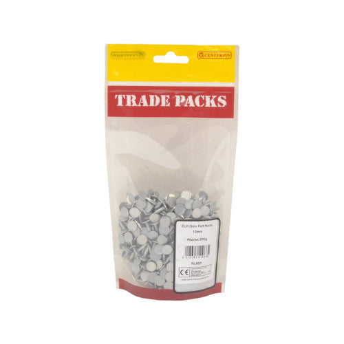Felt Nails - Galvanised ELH - 13mm - (500g Pack)