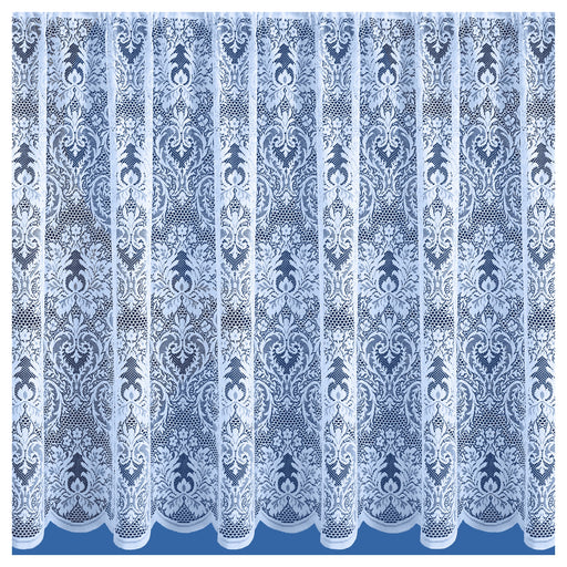 Nottingham Net Curtain White 45" / 114cm - Per Metre