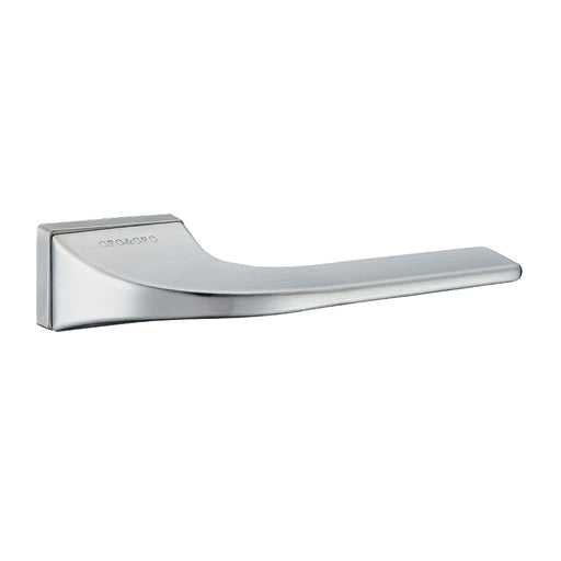 Oro & Oro Oia Lever Door Handle on Square Rose - Satin Chrome