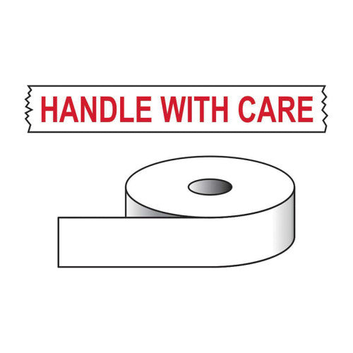 Handle With Care Printed Tape - 50mm x 66m - Min Order 2