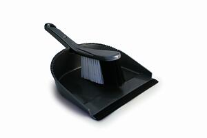 Charles Bentley Large Dustpan & Brush Set Silver