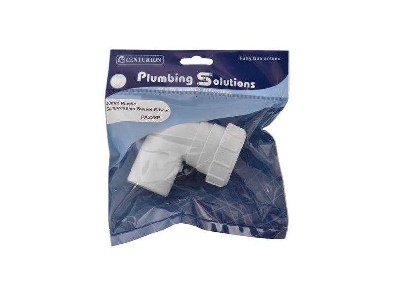 Ps 40Mm Plastic Compression Swivel Elbow
