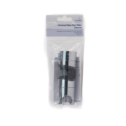 Universal Riser Rail Slider - 18-25mm - Chrome