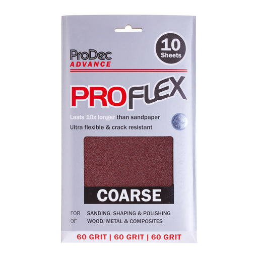 ProDec Advance ProFlex 10pk Sheets 60 Grit Coarse Grade