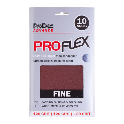 ProDec Advance ProFlex 10pk Sheets 120 Grit Fine Grade