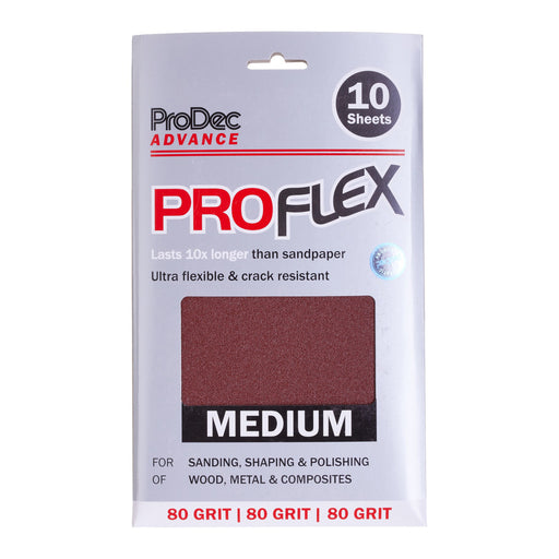 ProDec Advance ProFlex 10pk Sheets 80 Grit Medium Grade