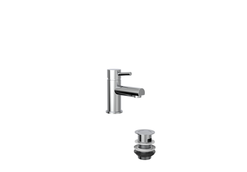 PHI CHROME MINI MONO BASIN MIXER INCL PUW