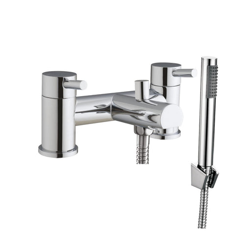 PHI CHROME BATH SHOWER MIXER 2TH INCL.     SLIDE RAIL & HEAD / WAND. NO BATH WA