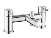 PHI CHROME BATH SHOWER MIXER 2TH INCL.     SLIDE RAIL & HEAD / WAND. NO BATH WA
