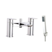 CHI CHROME BATH SHOWER MIXER 2TH INCL.     SLIDE RAIL & HEAD / WAND. NO BATH WA