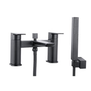 CHI BLACK E'PLATED BATH SHWR MXR 2TH INCL. SLIDE RAIL & HEAD / WAND. NO BATH WA