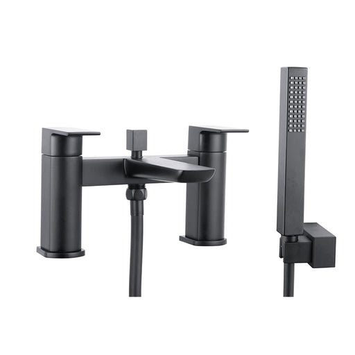 CHI BLACK E'PLATED BATH SHWR MXR 2TH INCL. SLIDE RAIL & HEAD / WAND. NO BATH WA